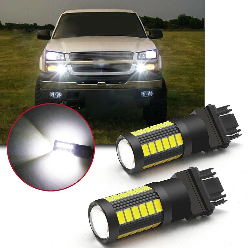 2X 3157 White LED Bulbs for Daytime Running Light (2010–2023)