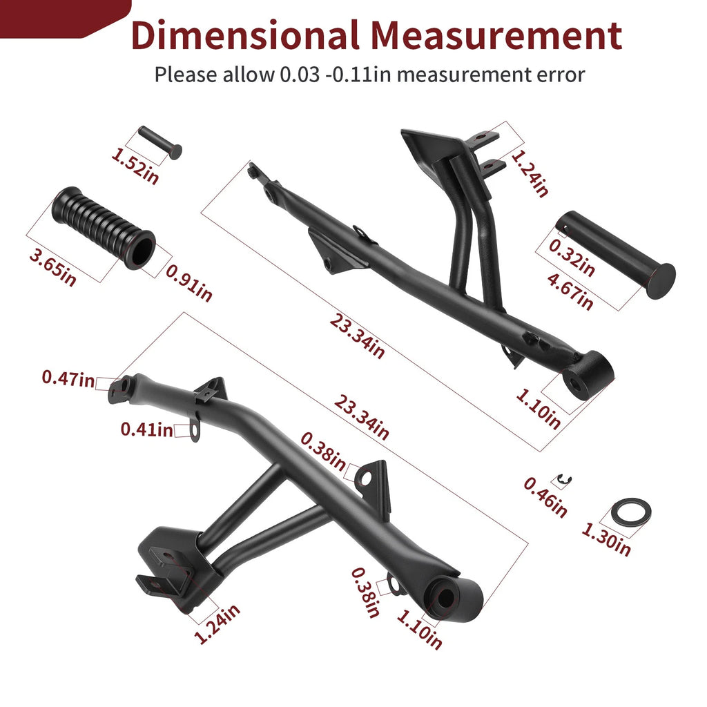 Passenger Foot Peg Set for Kawasaki Vulcan S EN650 (2015–2024) 99994-0570