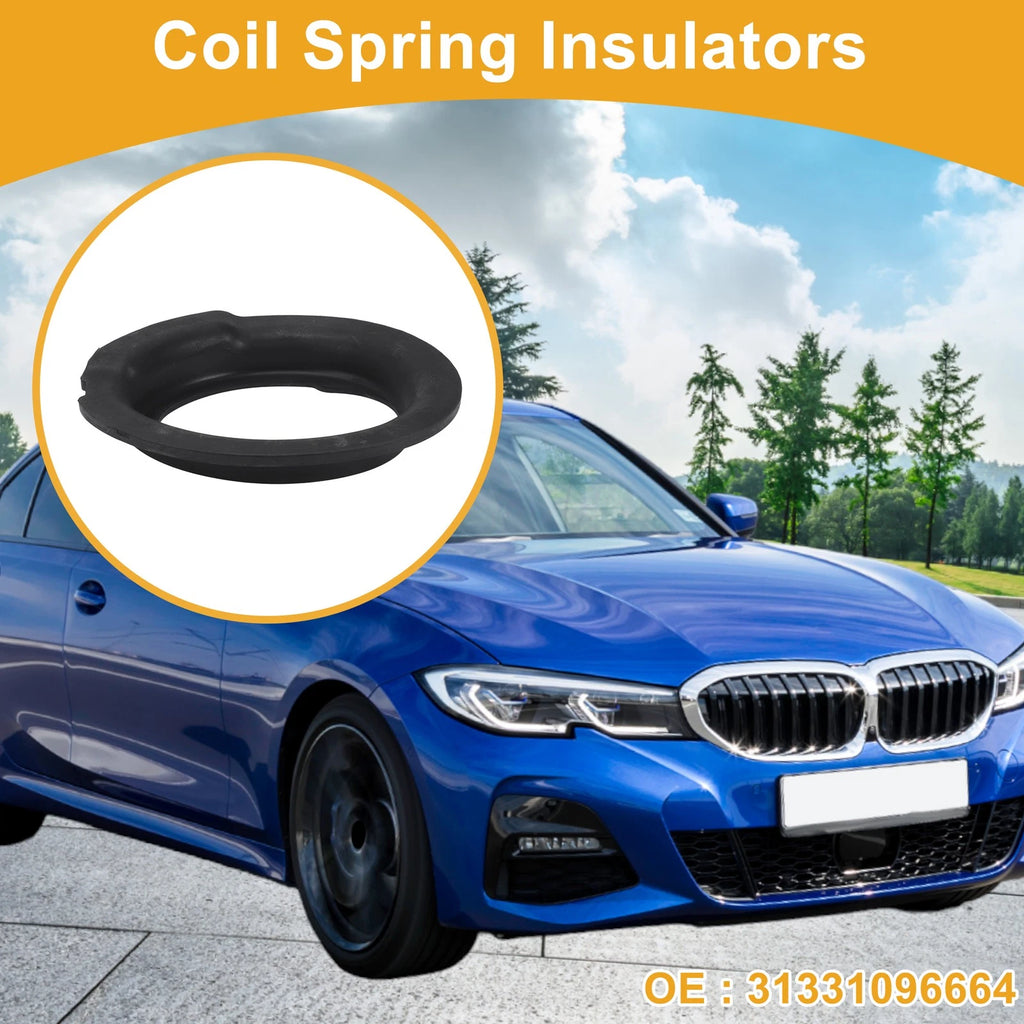 Lower Coil Spring Insulator Replacement for BMW 528i (2000–2008) Rubber 1Pc