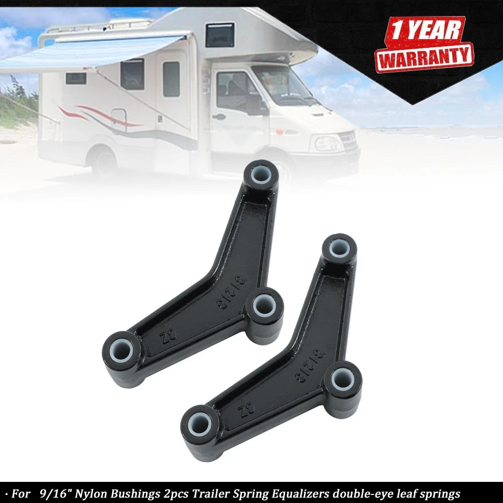 2X Nylon Bushings for Trailer Spring Equalizers (9/16")