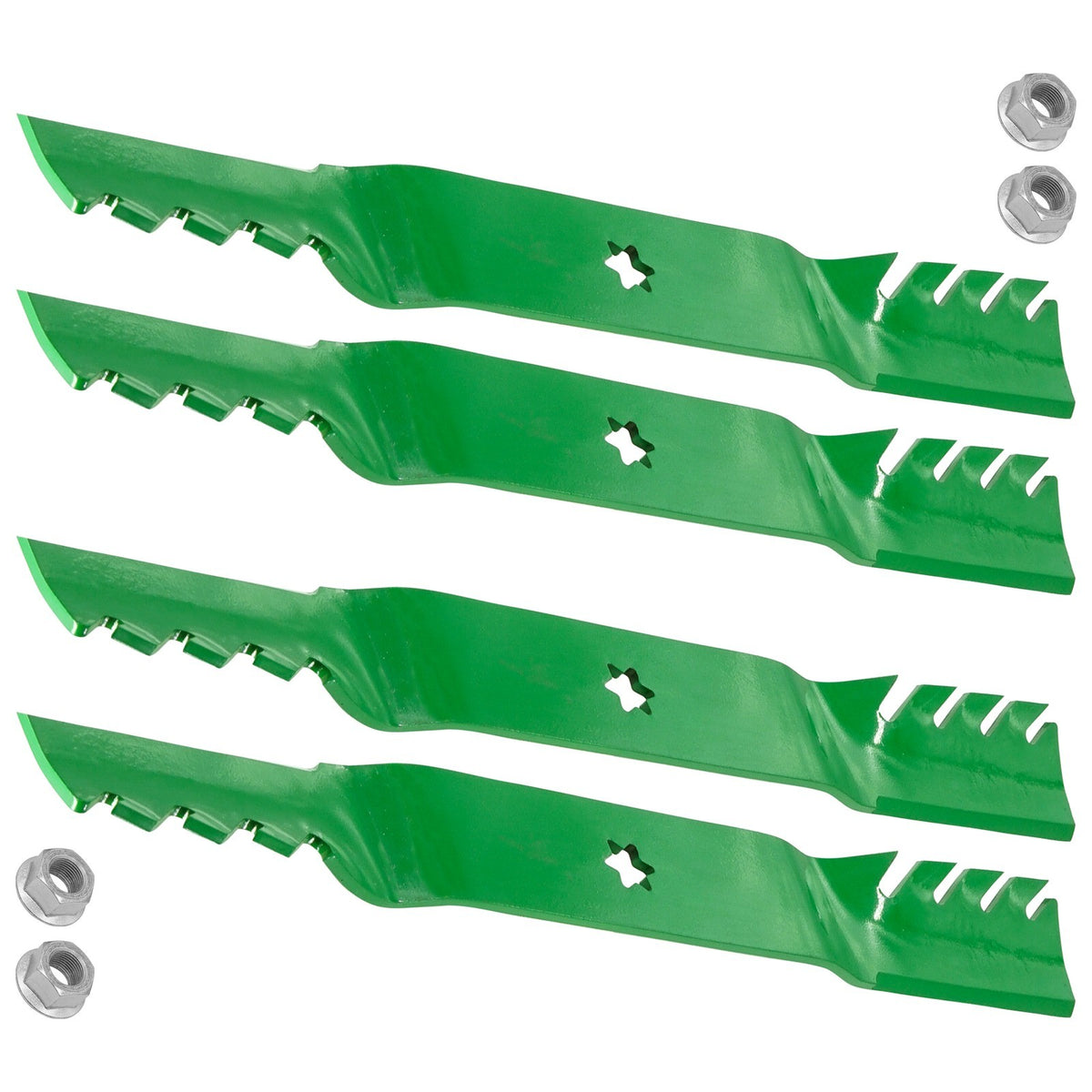 Deck Blades 42 inch Replacement with Nuts for MTD Cub Cadet (2000–2006)