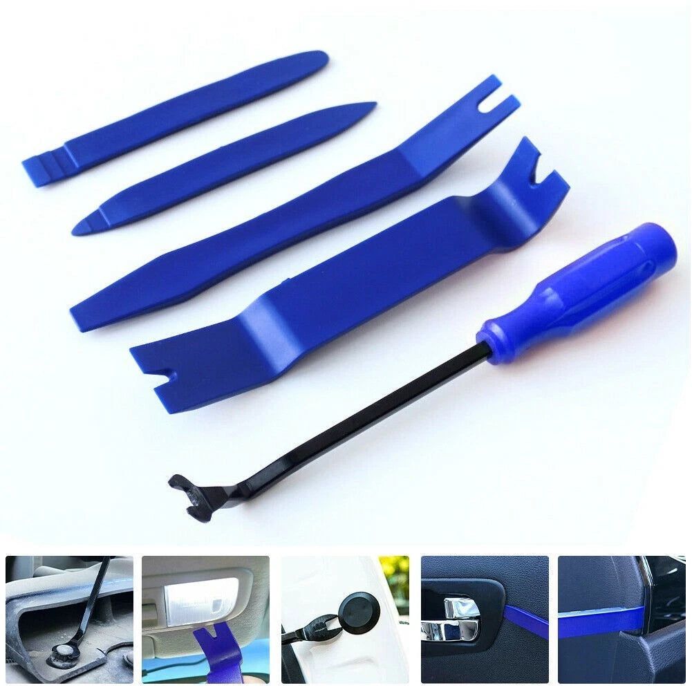 Set of 4 ABS Plastic Removal Tools for Auto Dashboard Emblems