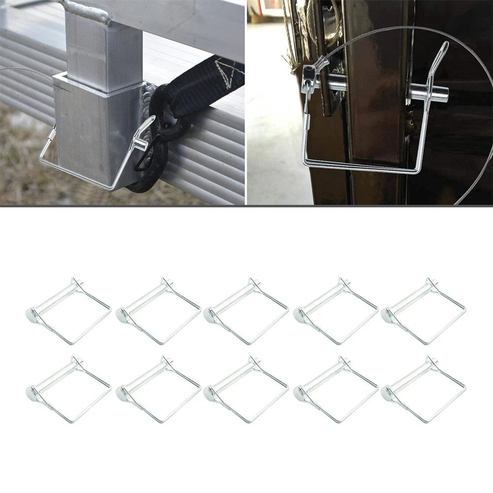 Shaft Lock Pin for Trailer Tow Coupler Safety Snap Locking with Rope