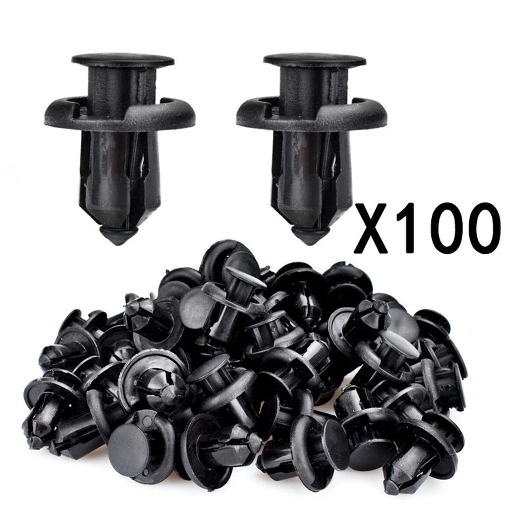 100pcs Nylon Plastic Rivets for Honda