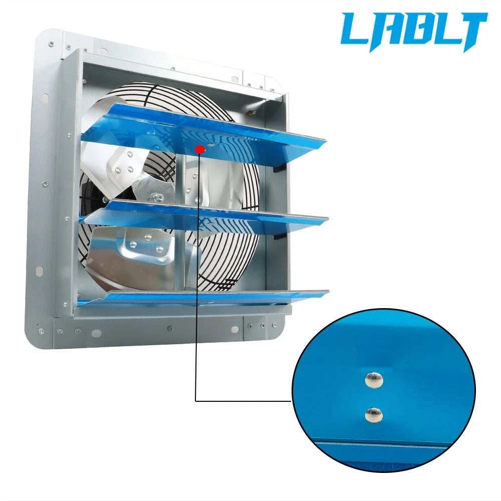 12" Shutter Exhaust Fan for Greenhouse Garage (LABLT)