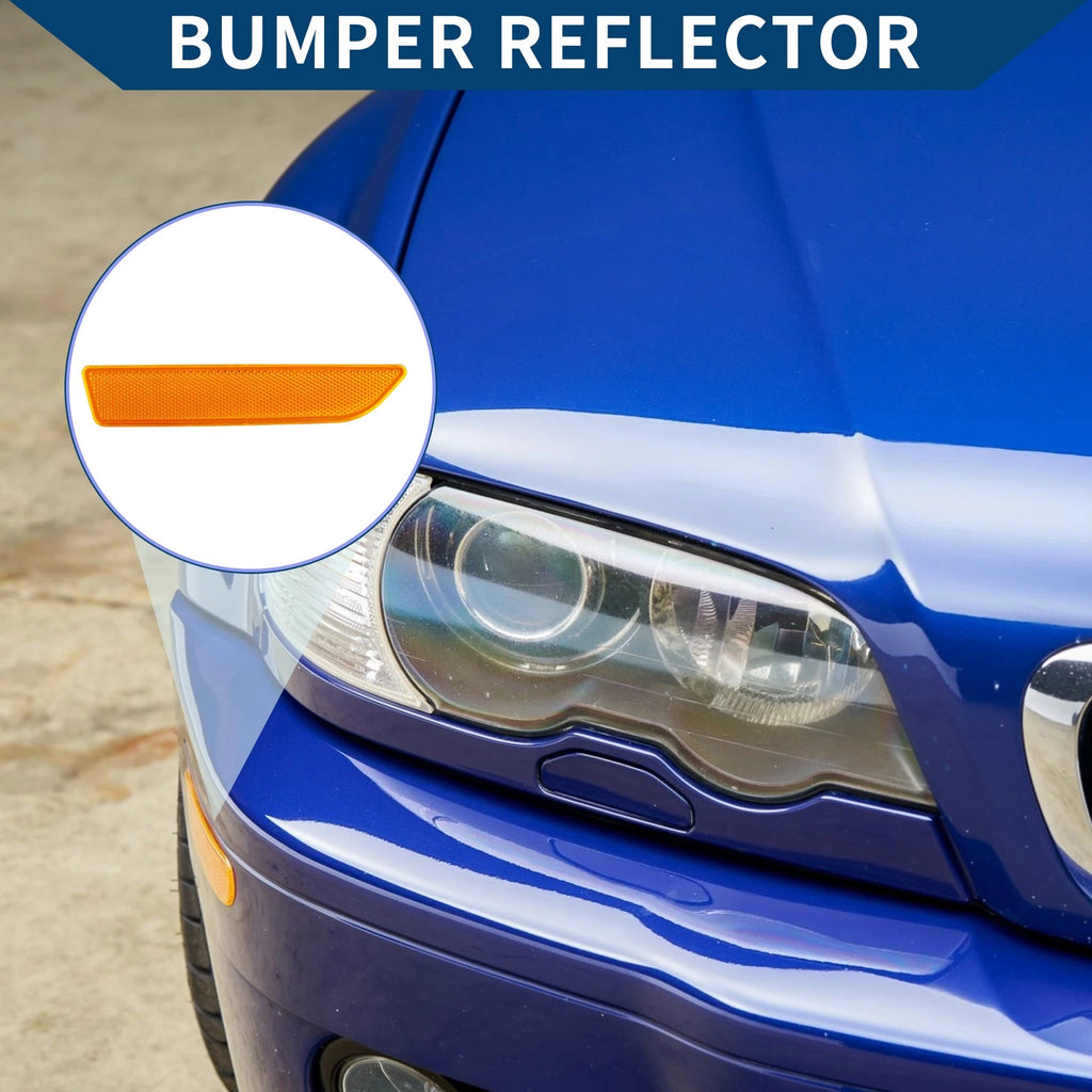 Bumper Reflector Replacement for BMW X3 (2007–2010) Front Right Yellow
