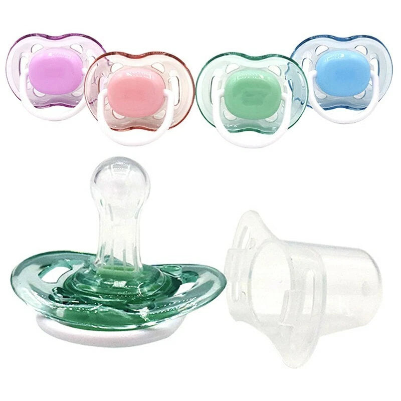 Silicone Baby Pacifier with Cover for Infants