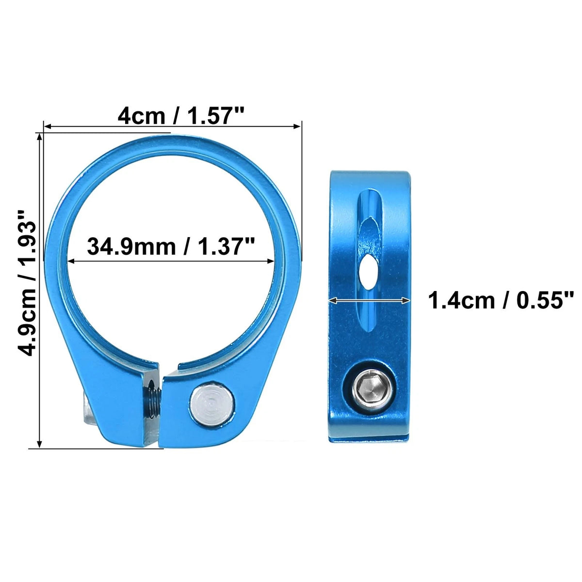 Seat Post Clamp Adapter 34.9mm Aluminum Alloy for Bike Bicycle (2000–2025)