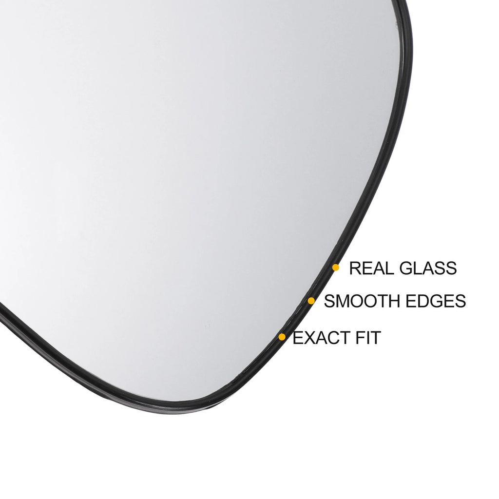 Left Side White Mirror Glass for KIA Picanto (2012–2020)