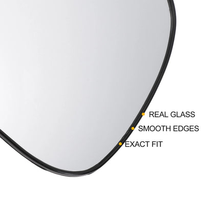 Left Side White Mirror Glass for KIA Picanto (2012–2020)