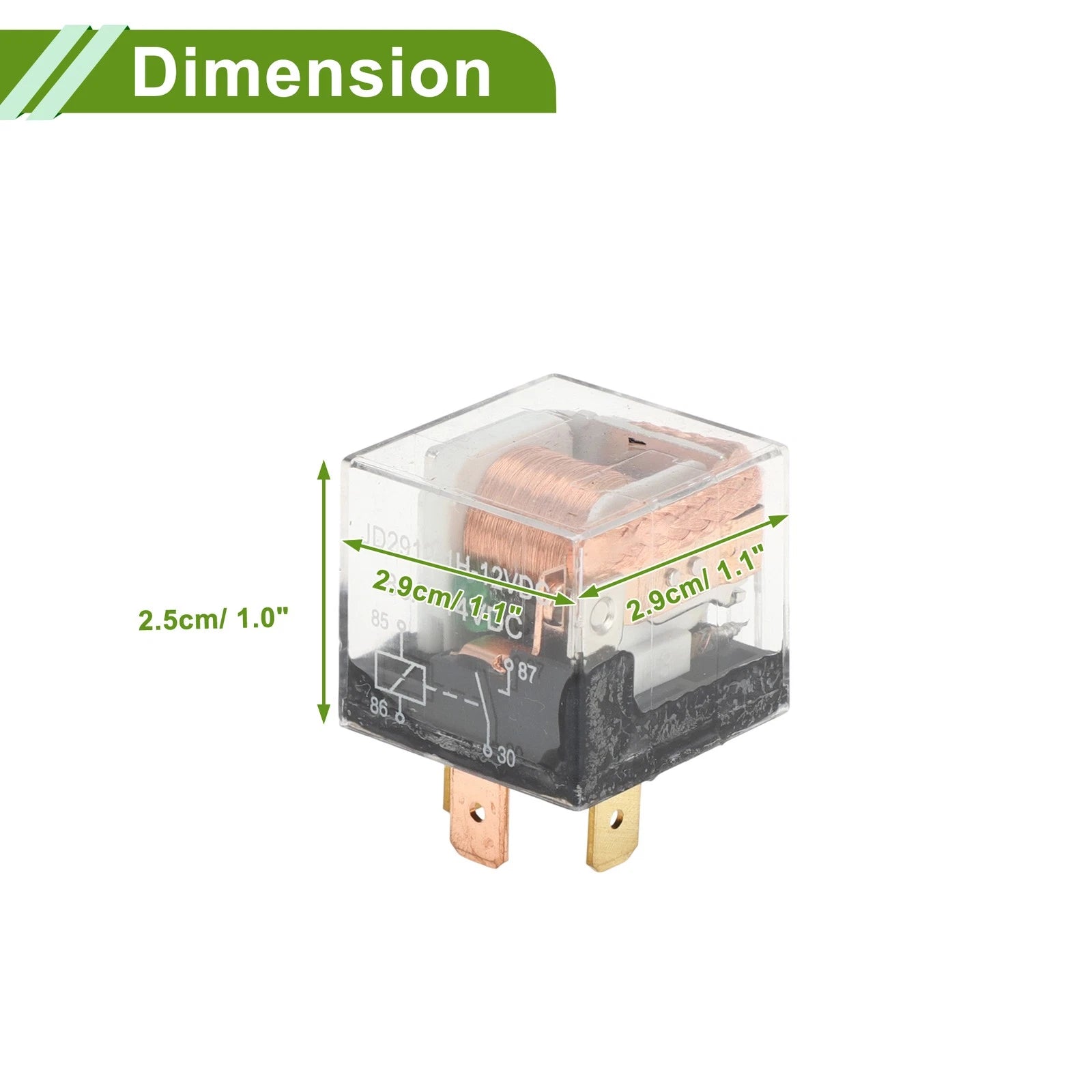 2X 4-Pin 12V 80A Waterproof Auto Relay for Multi-Purpose Use