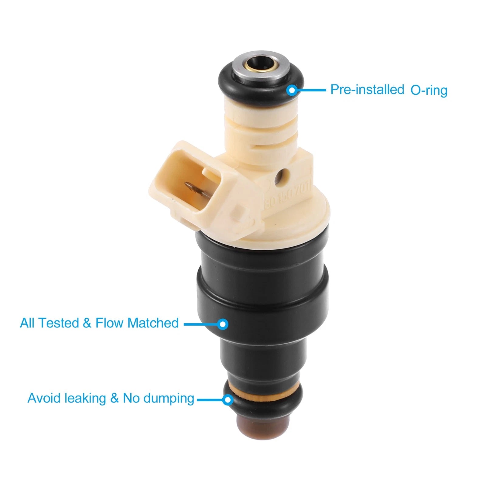 6pcs Fuel Injector Replacement for BMW E36 M3 (1992–1995) M5 E34 (1988–1989)