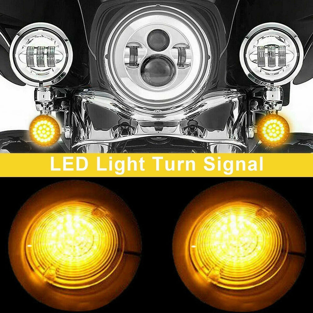 1156 Rear LED Turn Signal Insert Lights for Harley Dyna Touring (883)