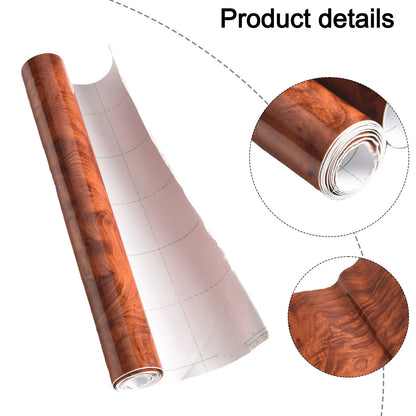 Wood Grain Vinyl Sticker Decal for Auto Car Interior (30x100cm)