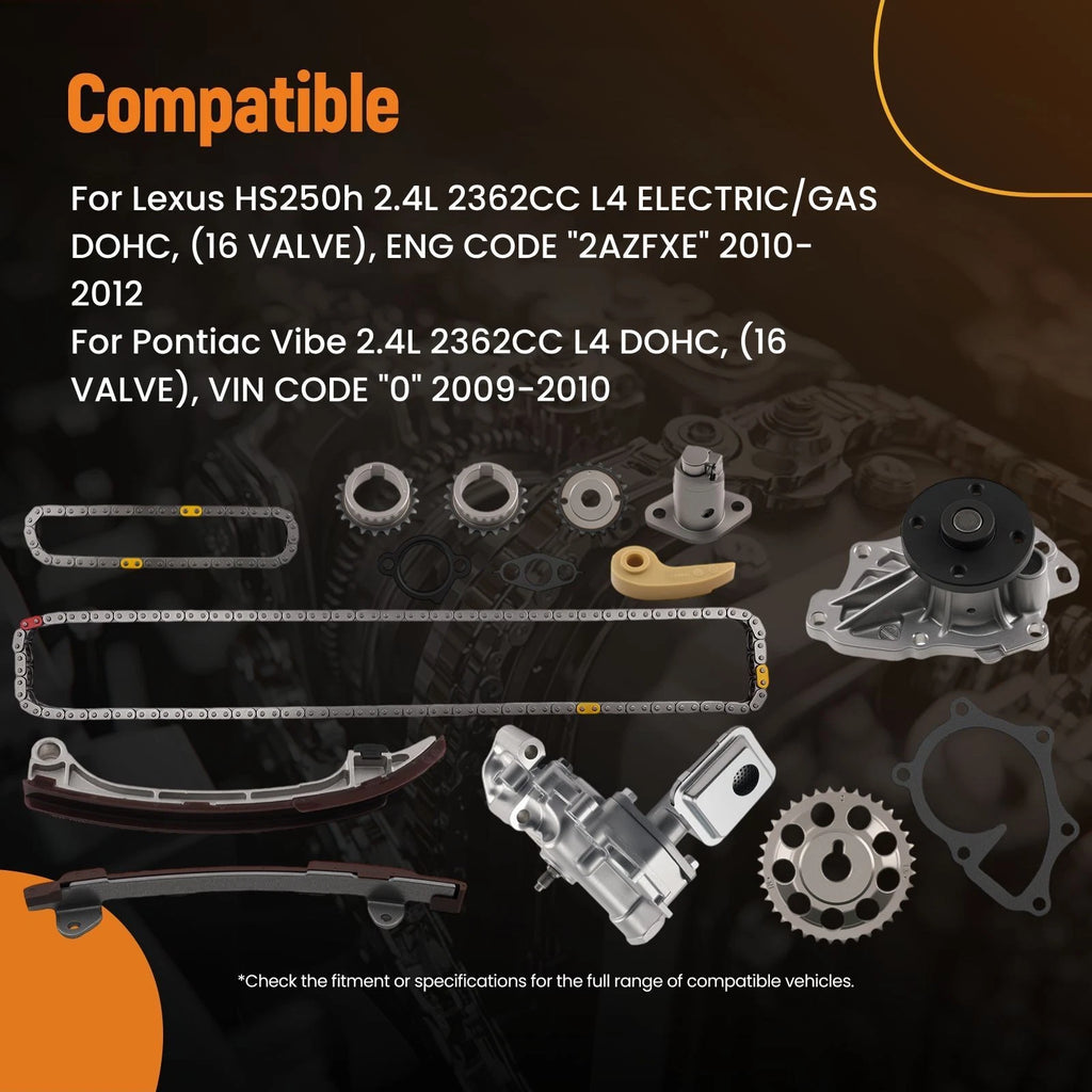 Engine Timing Chain Kit for Toyota Corolla 2.4L (2009–2010) AW9414