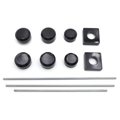 Black Aluminum Fork Axle Caps for Suzuki GSXR 600 750 1000 (1996–2005)