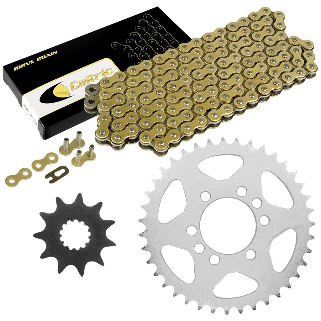 Drive Chain and Sprockets Kit Replacement for Suzuki LT-F160 Quadrunner 1991-2004