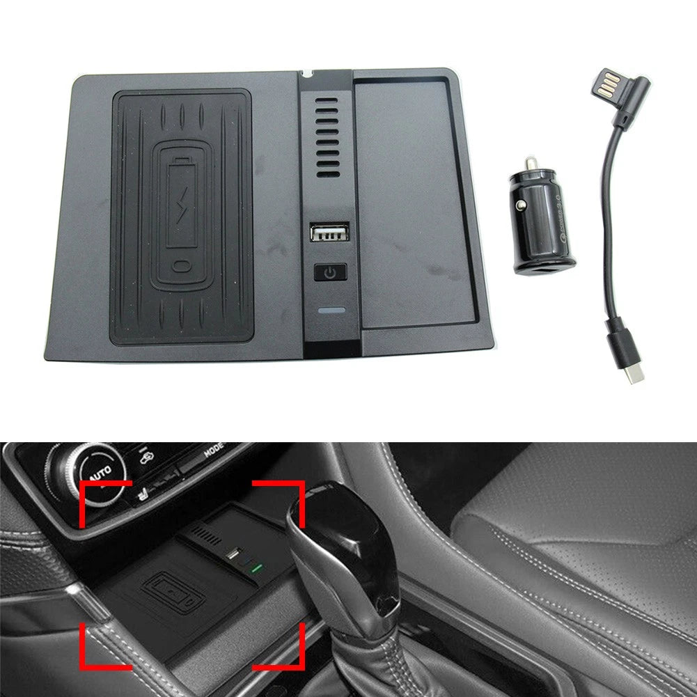 Wireless Car Charger Fast Charging Pad for Subaru Forester (2019–2022)