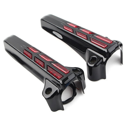 Front Lower Fork Leg Covers with LED for Harley FLHR FLHTK FLHX (2014–2020)