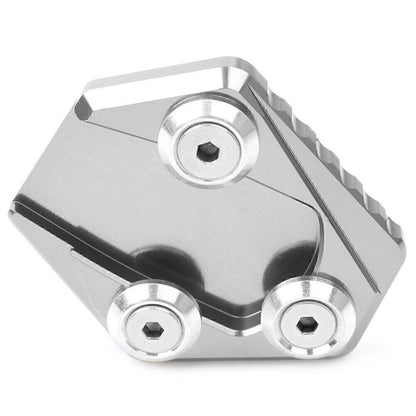 Kickstand Side Stand Plate Extension for Honda Grom MSX 125 (2013–2021) Silver