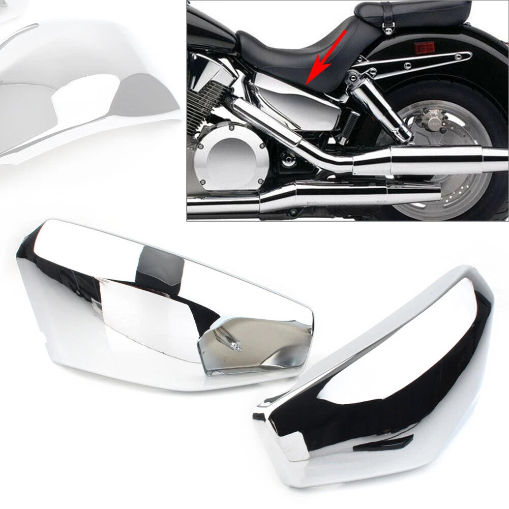 Chrome Battery Side Covers for Honda VTX1300 R/S/C/T (2003–2009)