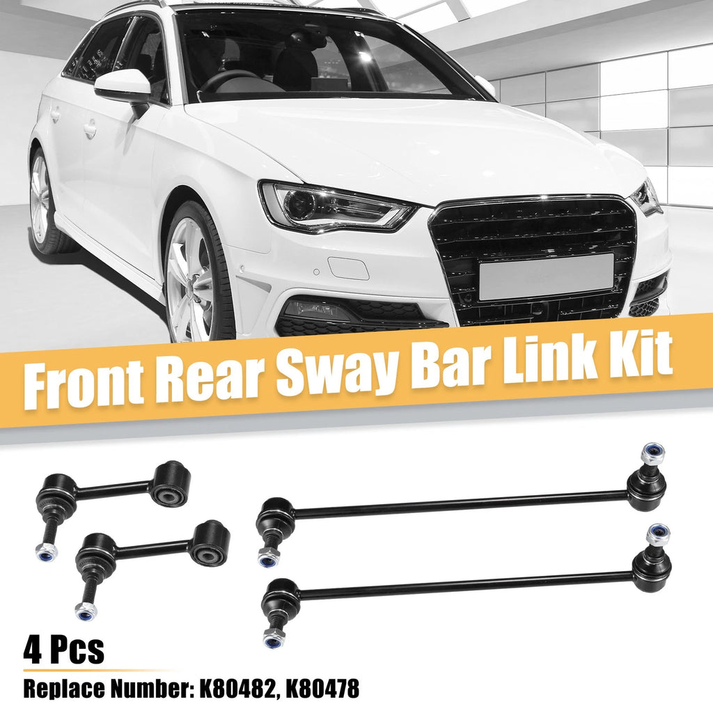 Sway Bar End Links Rear Front Set Replacement for Audi A3 (2006–2013)
