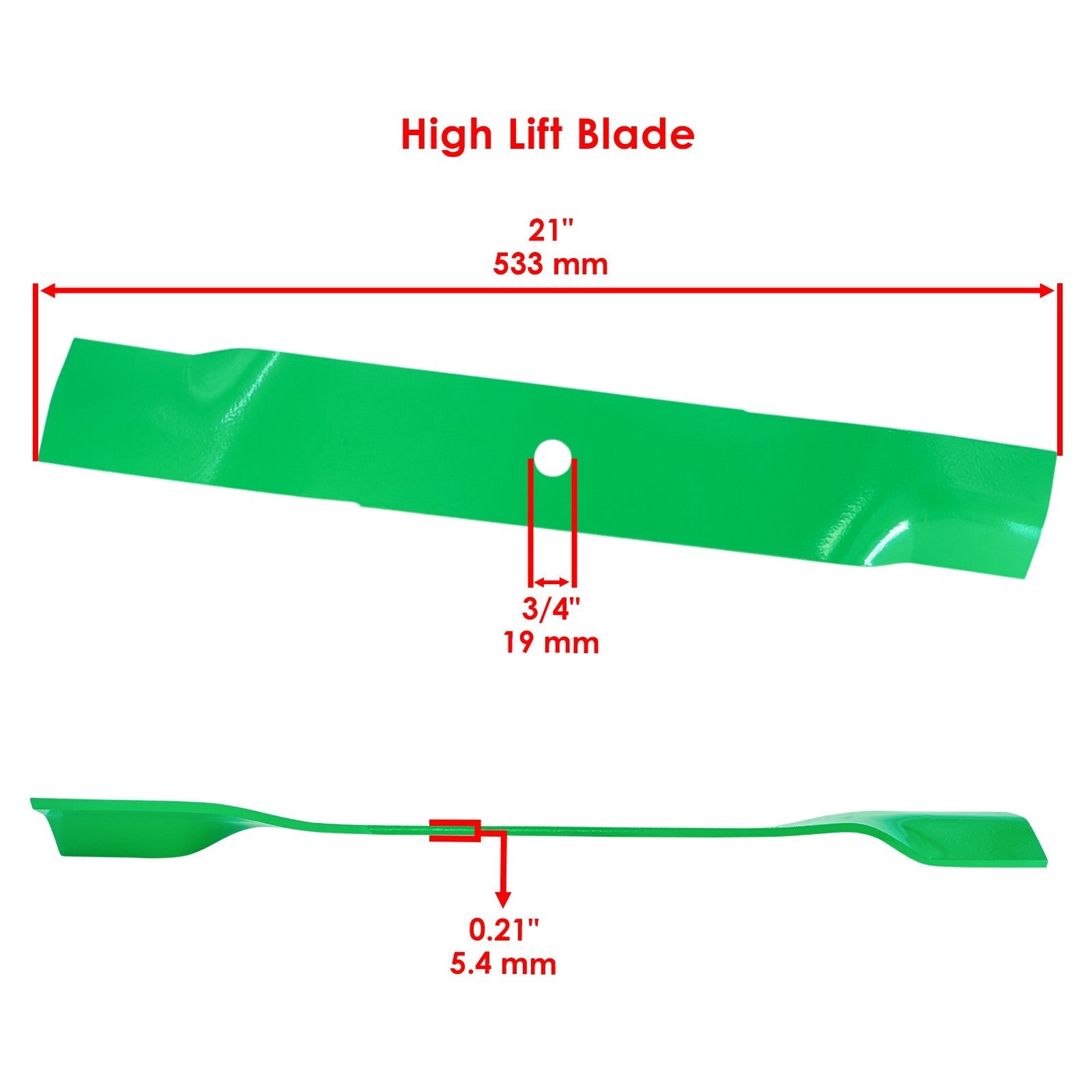 High Lift Blade 60in Deck Replacement for MTD ZHD-L60 (2010–2018)