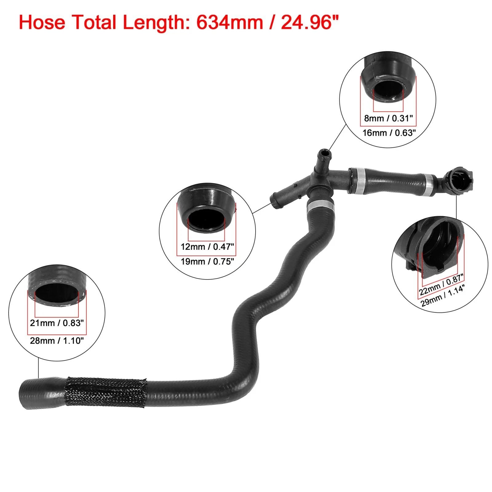 Coolant Water Hose from Expansion Tank Replacement for BMW X1 (2016–2018)