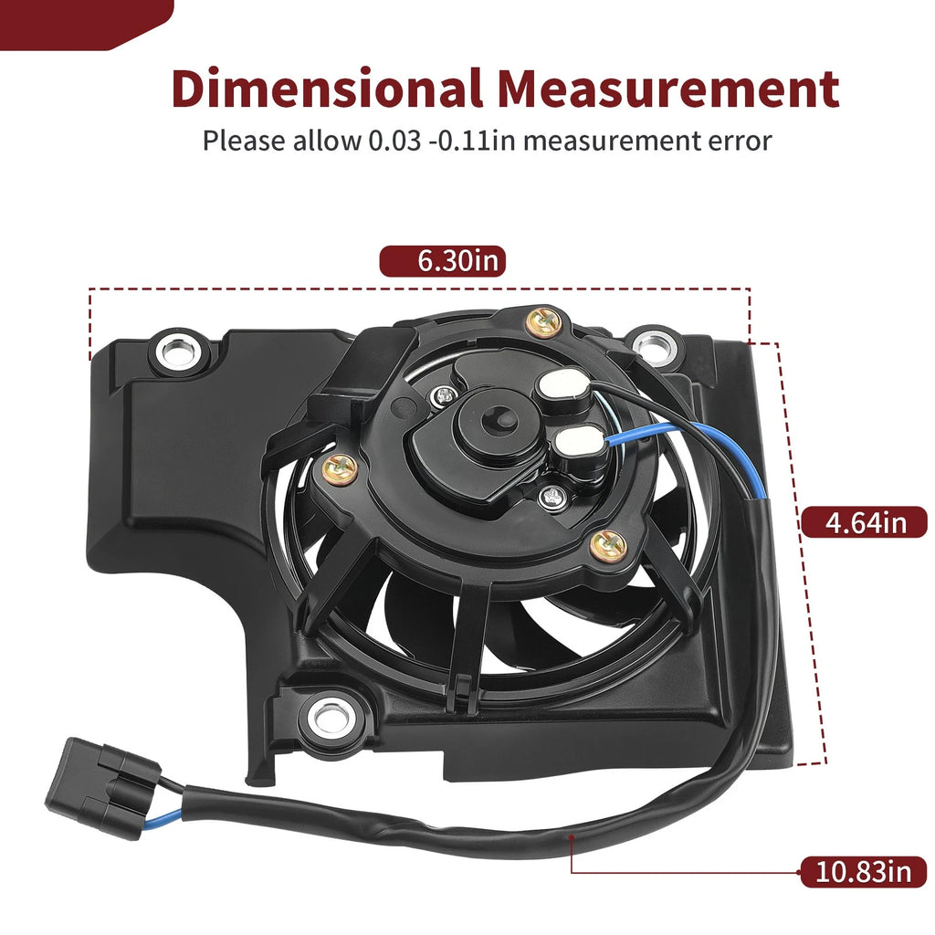 Radiator Fan for Yamaha YZ250FX YZ450FX WR450F (2019–2024) B3J-E24E0-V0-00