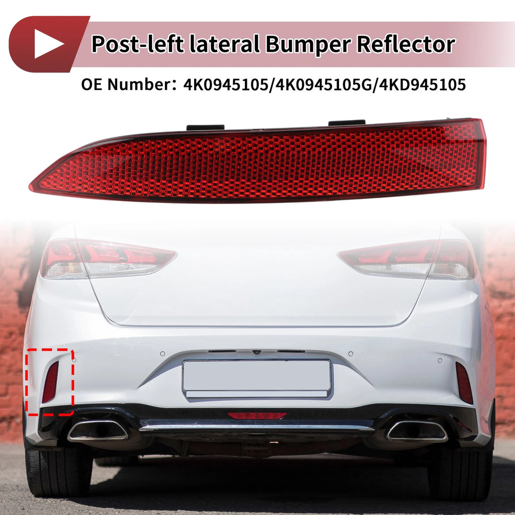 Rear Left Outer Bumper Reflector Replacement for Audi A6 Quattro C8 (2019–2023)