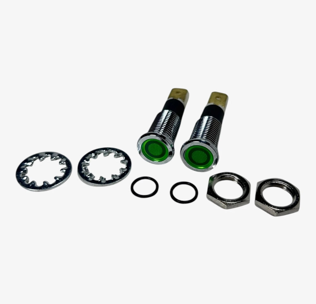 2X LED Green Indicator Panel Light for Alamor Marine