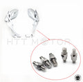 Rearview Side Mirrors for Motorcycle (8mm 10mm, Chrome, Counter/Clockwise)