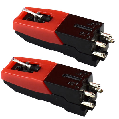 2X Turntable Phono Ceramic Cartridge with Stylus Needle for LP Record Player