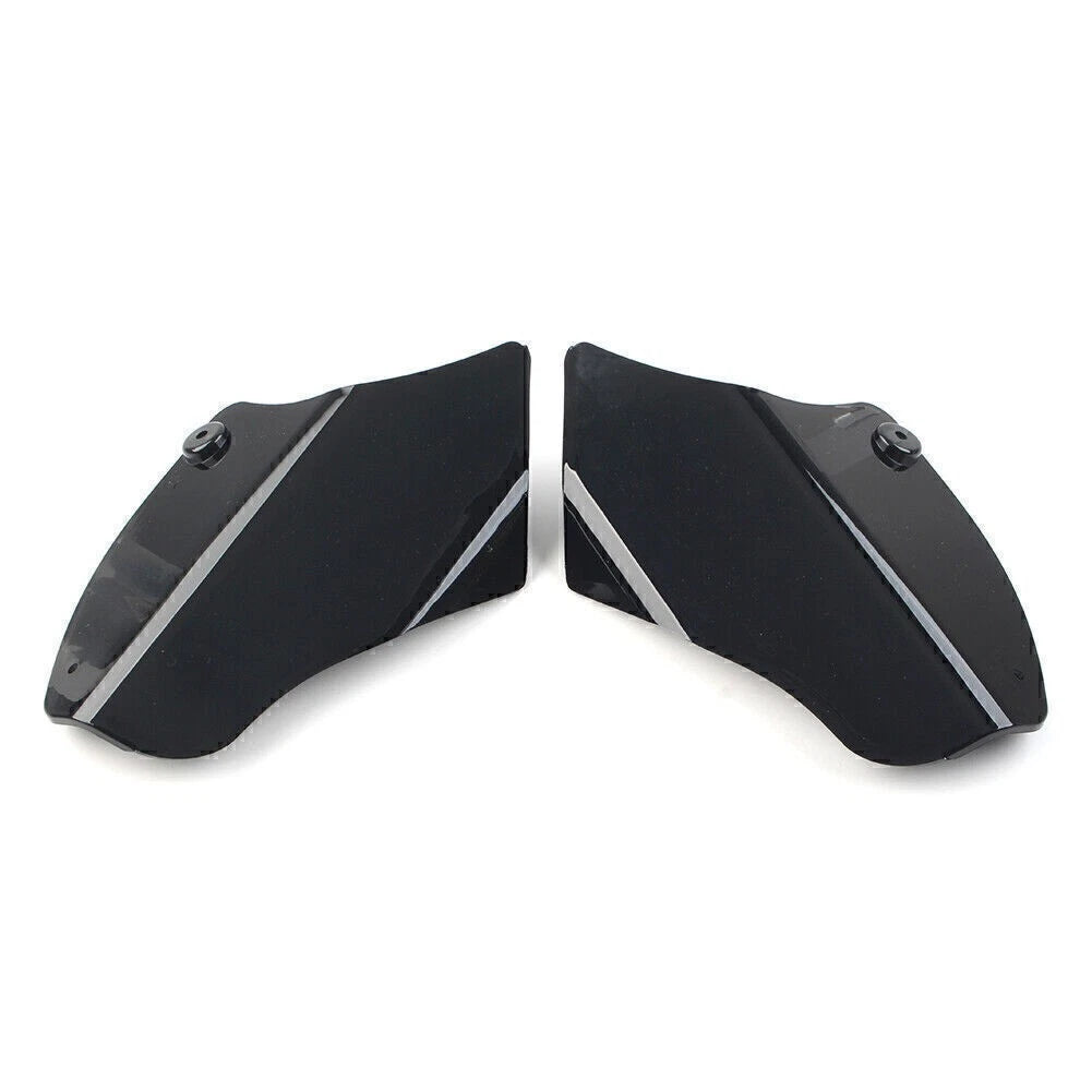 2x Saddle Shields Heat Deflector Fit For Harley Softail Fatboy FLSTF 2000-2017