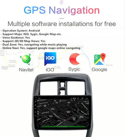 10.1'' Carplay Car Stereo GPS Navigation for Nissan Versa Sedan (2015–2019)