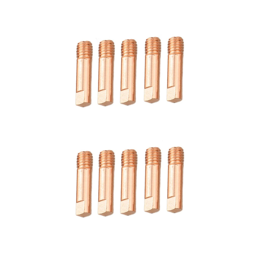 10PCS Copper Welding Contact Tips for 15AK MIG Torch (1.0mm Wire)