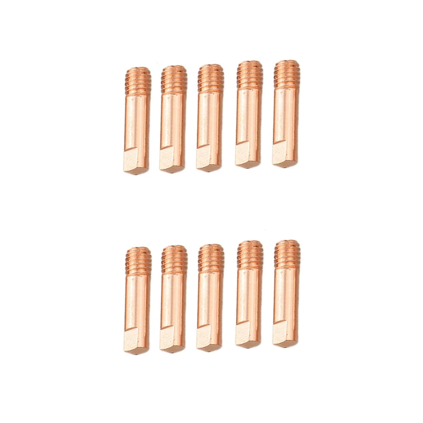 10PCS Copper Welding Contact Tips for 15AK MIG Torch (1.0mm Wire)