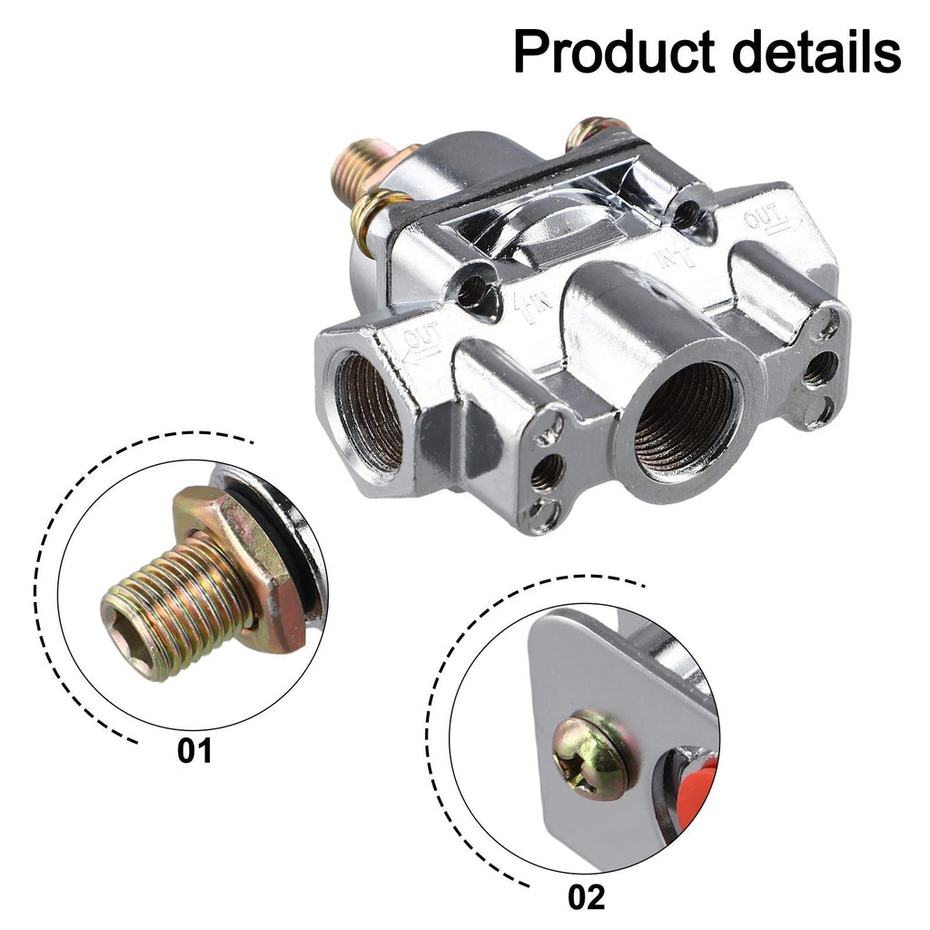 Holley 12803 Chrome Fuel Pressure Regulator for