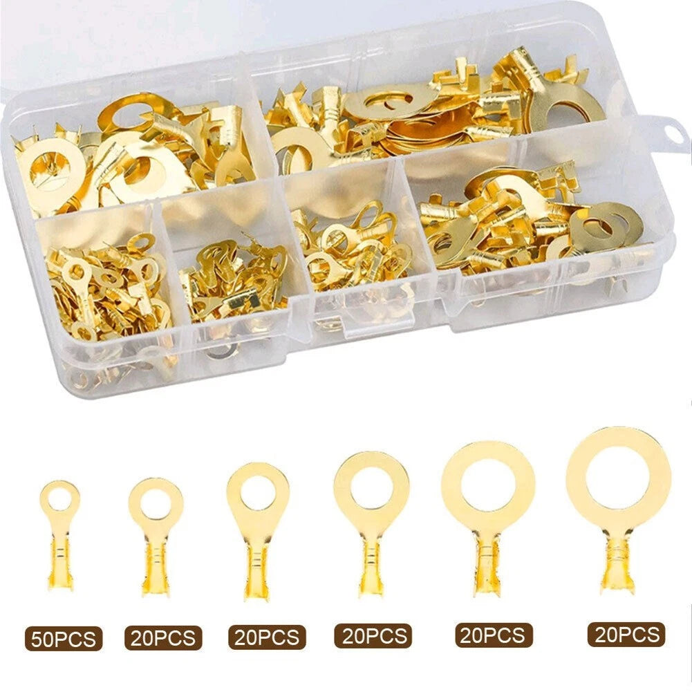 Copper Crimp Ring Terminals for Automotive Applications (No Soldering Required)
