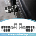Motorcycle Foot Pegs Pair 360 Degree Rotate Aluminum for Universal (All)