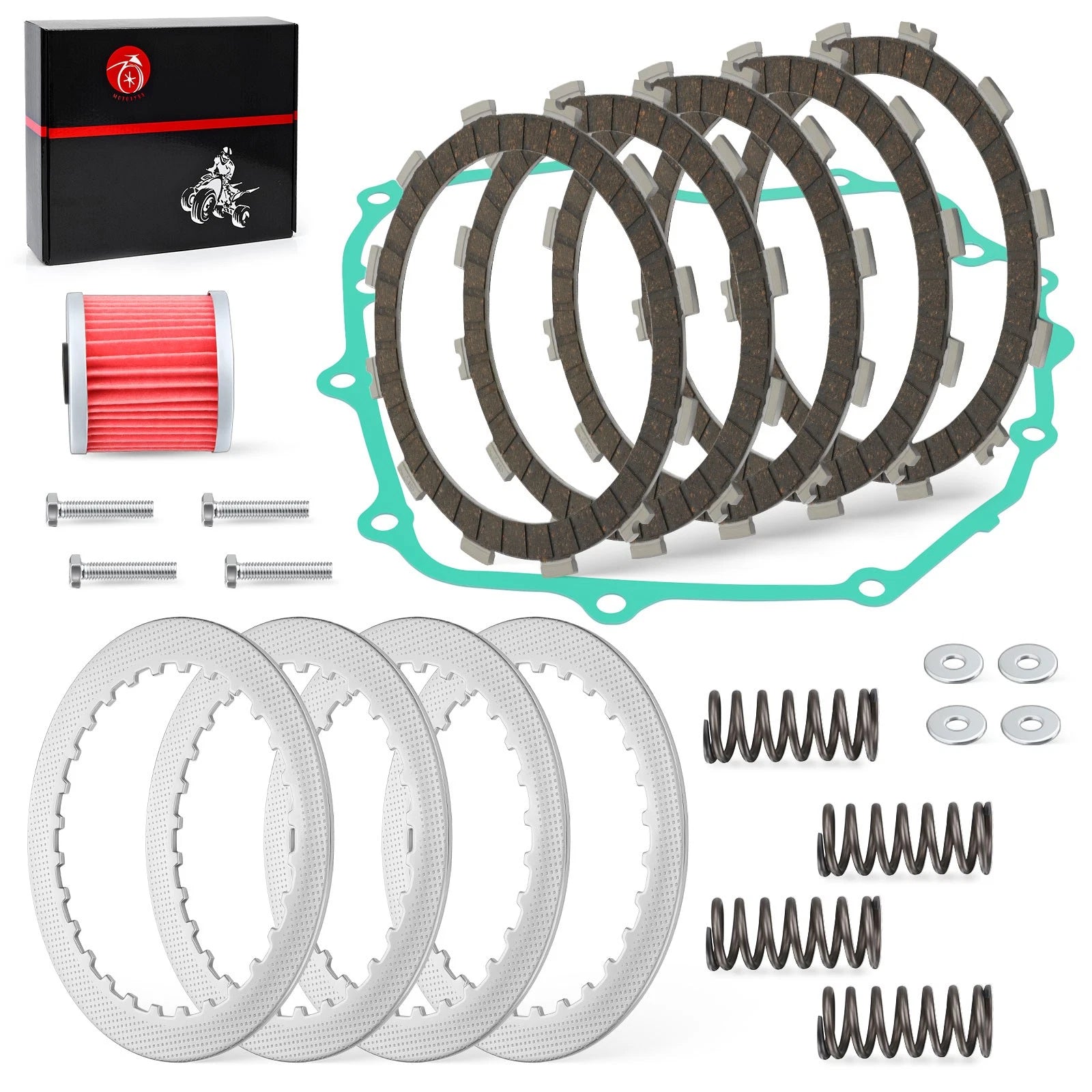 Clutch Friction Plate Spring Gasket Kit for Kawasaki Ninja 250R (2008–2012)