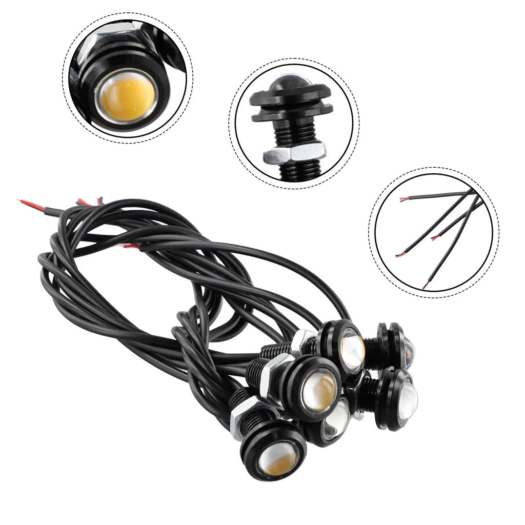 6X LED Lights for RAM 1500 2500 3500 (2019–2023) Front Grille Amber