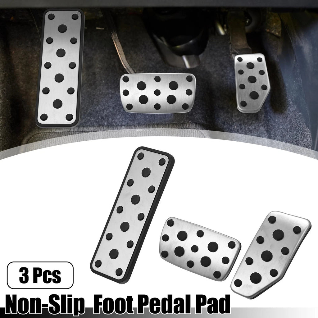 3pcs Footrest Pedal Pad Replacement for Subaru Crosstrek Impreza (2012–2023)