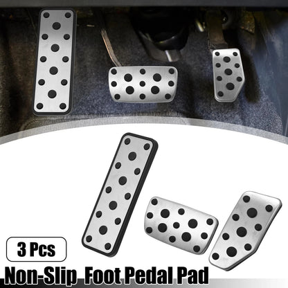 3pcs Footrest Pedal Pad Replacement for Subaru Crosstrek Impreza (2012–2023)