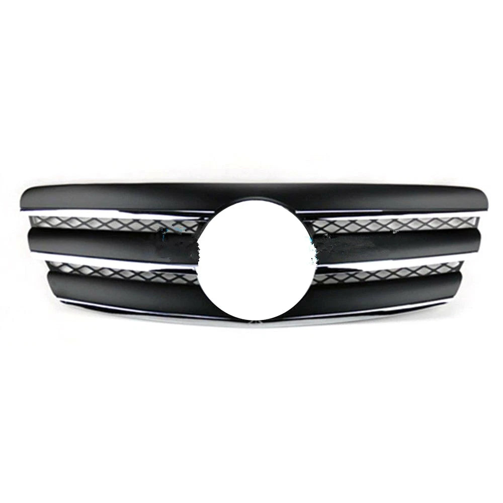 Front Grille for Mercedes Benz W211 E320 E500 (2002–2006) Black Chrome