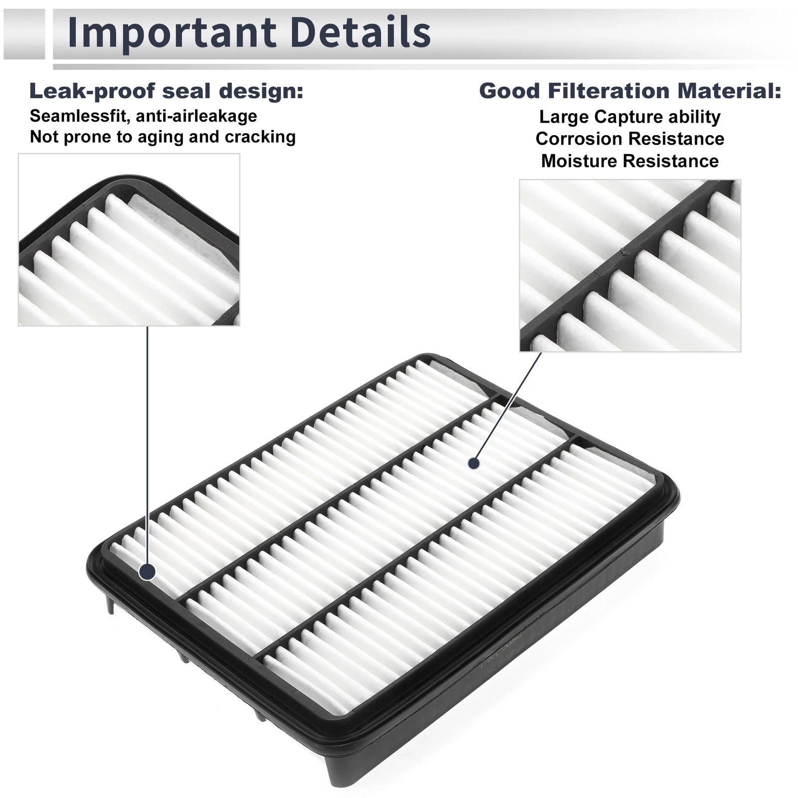Engine Air Filter No. 1780150040 for Lexus LX470 (1998–2009)