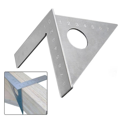 45 Degree Angle Multiscribe Triangle Ruler for Woodworking