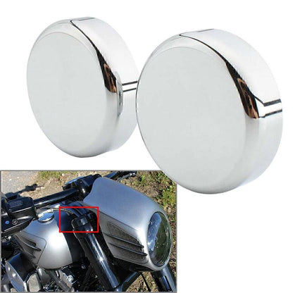 CNC Chrome Upper Fork Caps For HARLEY SOFTAIL STREET BOB 2018-2020 FXBB Model