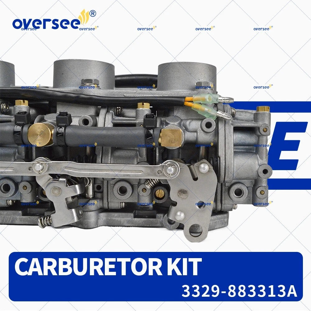 Set of 3 Carburetor Kits for Mercury 40HP 4T Outboard (883313A, 883313T)