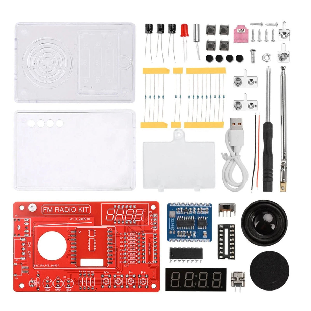 RDA5807 FM Radio Kit for DIY Projects (87-108MHz)